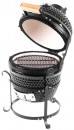 Gril Strend Pro Kamado Egg 13, priemer 27 cm, gril. výška 34,5 cm, čierny, 35x40,5x55 cm