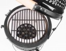 Gril Strend Pro Kamado Egg 13, priemer 27 cm, gril. výška 34,5 cm, čierny, 35x40,5x55 cm