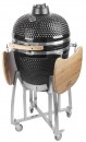Gratar BBQ Kamado Egg 21, 130x73x122, diametru 46,7 cm, inaltime gratar 91 cm, negru