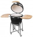 Gratar BBQ Kamado Egg 21, 130x73x122, diametru 46,7 cm, inaltime gratar 91 cm, negru