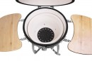 Gratar BBQ Kamado Egg 21, 130x73x122, diametru 46,7 cm, inaltime gratar 91 cm, negru