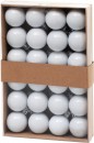 Globuri MagicHome, 24 buc, set, albe, pentru brad, 3 cm