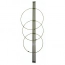 Suport pentru flori 060cm, acoperit PVC, 3 buc cercuri, 22cm, 20cm, 18cm