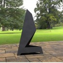 Incalzitor de terasa/gradina, Triangular Pyramid KRO-1071, Otel, Negru, 1200x700x700 mm, grosime 3 mm
