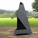 Incalzitor de terasa/gradina, Triangular Pyramid KRO-1071, Otel, Negru, 1200x700x700 mm, grosime 3 mm