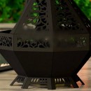 Incalzitor de terasa/gradina, Vivatechnix KRO-1074, Otel, Negru, 1573x706x762 mm, grosime 3 mm