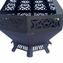 Incalzitor de terasa/gradina, Vivatechnix KRO-1074, Otel, Negru, 1573x706x762 mm, grosime 3 mm