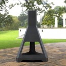 Incalzitor pentru terasa/gradina, Hexagon Fire Pit KRO-1075, Otel, Negru, 1158x725 mm, grosime 3 mm