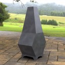 Incalzitor pentru terasa/gradina, Pyramid Hexagon II KRO-1076, Otel, Negru, 1200x605x406 mm, grosime 3 mm