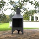 Incalzitor pentru terasa/gradina, Pyramid Stove KRO-1080, Otel, Negru, 1200x500x500 mm, grosime 3 mm