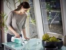 Curatator de geamuri LEIFHEIT 51003 cu tija 43 cm, mop pentru geamuri
