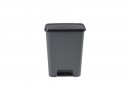 Coș de gunoi Curver® COMPATTA, 50L, 29,4x49,6x62 cm, negru/gri, pentru gunoi