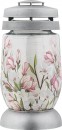 Kahanec Bolsius 3S Magnolia, argintiu, 22 cm, pentru mormânt, cu umplutură 36 h