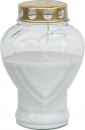 Kahanec Bolsius Heart, 80 h, 18,6 cm, pentru mormânt