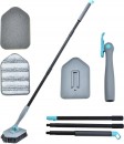 Brush Strend Pro, 3 în 1, multifuncțional, de curățare, pentru gresie și sticlă, cu mâner telescopic 124,5 cm