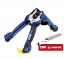 Cleste RAPID FP222, SET 200 cleme, cleste de legat pentru cleme, capsator, pentru plasa si gard cu magazie, pentru legat plasa, pentru sarma, cleme 5-11 mm RAPID VR22