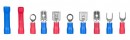 Clești Strend Pro AWS 302, blocare + set de 100 de terminale electrician