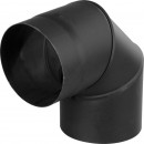 Cot HS 090/200/2,0 mm, coș de fum, reglabil, cot de fum pentru conectarea țevilor de fum