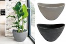 Ghiveci Strend Pro Stone, 20,5x14,5x11,8 cm, gri, efect de piatră