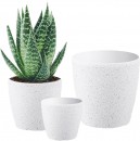 Ghiveci Strend Pro Stone, 29x54 cm, alb, efect piatra