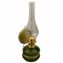 Lampa cu gaz lampant Vivatechnix Classic TR-1003V, rezervor sticla, oglinda metal, Verde