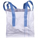 Sac de volum mare BigBag TOF4, 70x70x70 cm, PP, 4 bucle de ridicare, fund plat, max. 700 kg