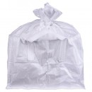 Sac de volum mare BigBag TSF2, 68x35x46 cm, PP, 2 urechi, alb, siret, fund plat, max. 100 kg, 