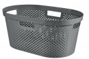 Coș de rufe Curver® INFINITY RECYCLED 40L, antracit, 59x39x27 cm, pentru lenjerie