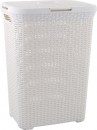 Coș de rufe Curver® NATURAL STYLE 60L, crem, 44x61x34 cm