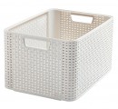 Coș de rufe Curver® STYLE L, crem, 44x23x33 cm