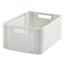Coș de rufe Curver® STYLE M, Alb, 38x29x17 cm