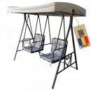 Leagan de gradina cu 2 locuri, Vivatechnix VMD-1024, dimensiune 120x187x206 cm, maxim 200Kg