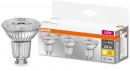 Bec OSRAM® LED GU10 50 (ean8392) 36° 4,3W/840 4000K MULTIPACK pachet 3 buc, sticla, Star CLASSIC