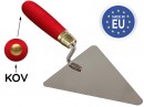 Spoon Strend Pro Premium, cu lemn. maner si capat metalic, zidarie, triunghi 180 mm, 1 mm, inox