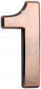 Număr de casă MagicHome „1”, cu bandă adezivă, bronz, 70x100 mm, ABS