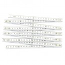 Rigla de măsurat PVC pliabilă 2m Strend Pro, albă