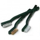 Set mini perii 3buc 3x7rând (alamă/oțel inoxidabil/sârmă nailon), mâner PP