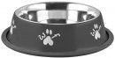 Bol MagicHome Woof 19 cm, 400 ml, negru, pentru caini
