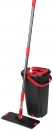 Mop QuickShine MagicHome, plat, cu 8 lit. găleată de strângere
