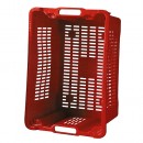 Coș multifuncțional ICS M402000 • 40 litri, 56x35x31 cm, laterale perforate, roșu