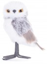 Bufniță MagicHome Crăciun, gri, 13 cm