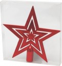 Decor de Craciun MagicHome, 1 buc, 20 cm, stea, rosu, pentru brad
