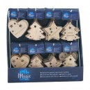 Decor de Craciun MagicHome, 3 tipuri, agatat, Sellbox 96 buc