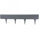 Gard RattanPalisade 2,40 m, grafit, ambalaj. 3 buc 820x95/200 mm, UV