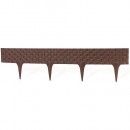 Gard RattanPalisade 2,40 m, maro, ambalaj. 3 buc 820x95/200 mm, UV