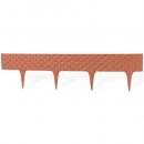 Gard RattanPalisada 2,40 m, teracota, ambal. 3 buc 820x95/200 mm, UV