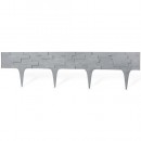 Gard StonePalisade 2,37 m, grafit, ambalaj. 3 buc 790x95/200 mm, UV