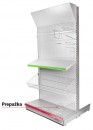 Rafturi despărțitoare H38-370 0370x100 mm, Cr, laterale