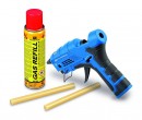 Pistol KEMPER 1067, set, pentru tije fuzibile, cu cartus de gaz, 41,6 W, 10-12 mm