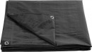Prelata 2x3 m, 200 g/m, acoperire, antracit, cu plasa